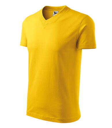 V-neck - Tričko unisex (žltá)