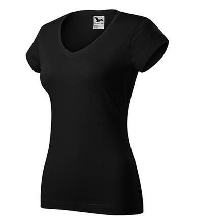 Fit V-neck - Tričko dámske (čierna)