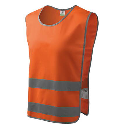 Classic Safety Vest - Bezpečnostná vesta unisex (fluorescenčná oranžová)