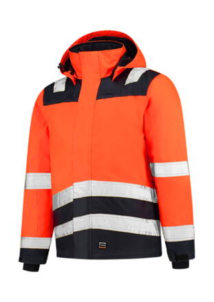 Midi Parka High Vis Bicolor - Pracovná bunda pánska (fluorescenčná oranžová)