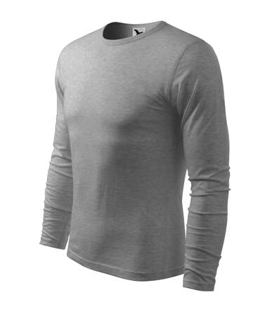 Fit-T LS - Tričko pánske (tmavosivý melír)