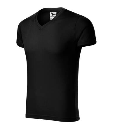 Slim Fit V-neck - Tričko pánske (čierna)