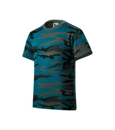 Camouflage - Tričko detské (camouflage petrol)