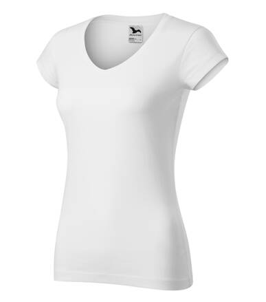 Fit V-neck - Tričko dámske (biela)