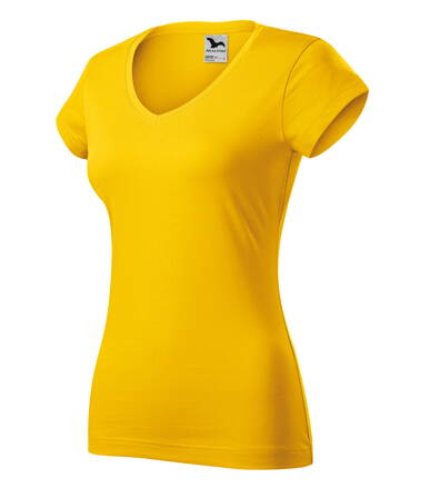 Fit V-neck - Tričko dámske (žltá)