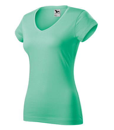 Fit V-neck - Tričko dámske (mätová)