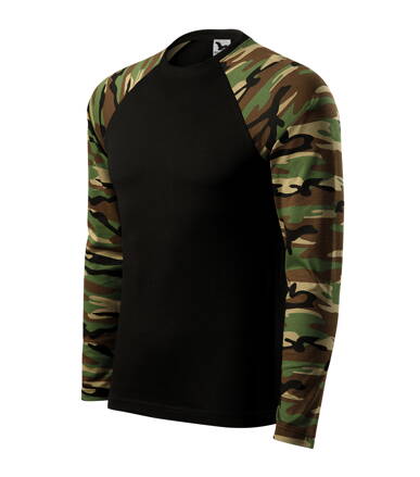 Camouflage LS - Tričko unisex (camouflage brown)