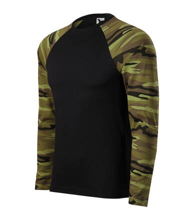 Camouflage LS - Tričko unisex (camouflage green)