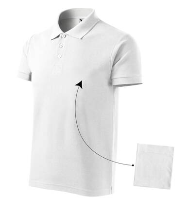 Cotton - Polokošeľa pánska (biela)