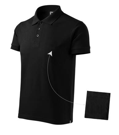 Cotton - Polokošeľa pánska (čierna)