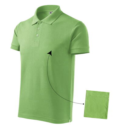 Cotton - Polokošeľa pánska (hrášková zelená)