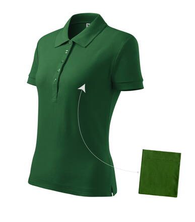 Cotton - Polokošeľa dámska (fľaškovozelená)