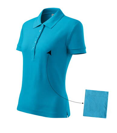 Cotton - Polokošeľa dámska (tyrkysová)