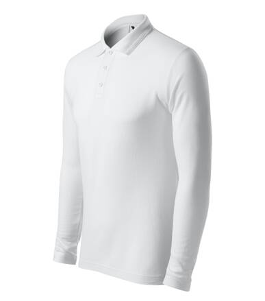 Pique Polo LS - Polokošeľa pánska (biela)
