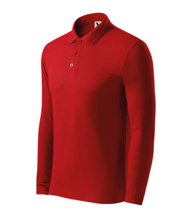 Pique Polo LS - Polokošeľa pánska (červená)