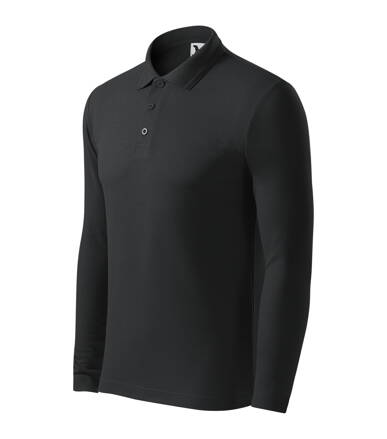 Pique Polo LS - Polokošeľa pánska (ebony gray)
