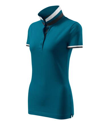 Collar Up - Polokošeľa dámska (petrol blue)