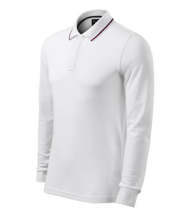 Contrast Stripe LS - Polokošeľa pánska (biela)