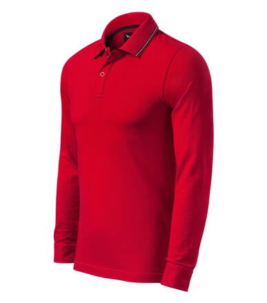 Contrast Stripe LS - Polokošeľa pánska (formula red)