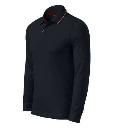 Contrast Stripe LS - Polokošeľa pánska (dark navy)