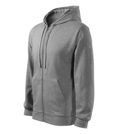 Trendy Zipper - Mikina pánska (tmavosivý melír)