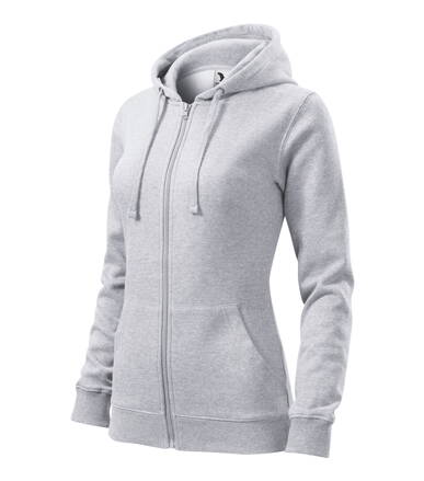 Trendy Zipper - Mikina dámska (svetlosivý melír)