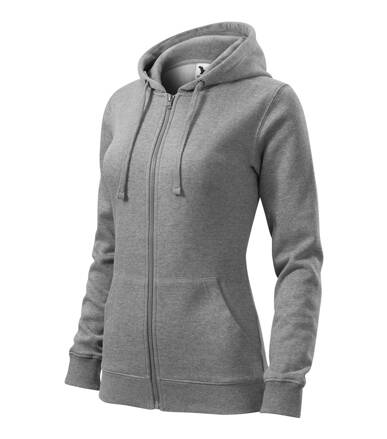 Trendy Zipper - Mikina dámska (tmavosivý melír)