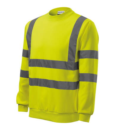 HV Essential - Mikina unisex (fluorescenčná žltá)