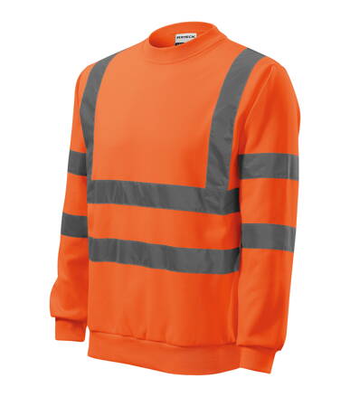 HV Essential - Mikina unisex (fluorescenčná oranžová)