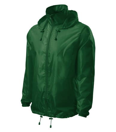 Windy - Vetrovka unisex (fľaškovozelená)