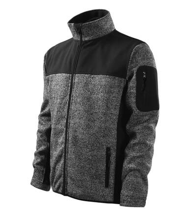 Casual - Softshellová bunda pánska (knit gray)