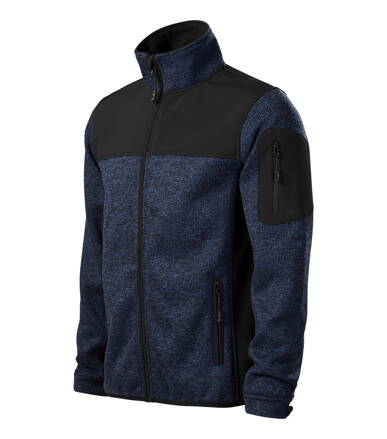 Casual - Softshellová bunda pánska (knit blue)