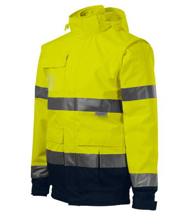 HV Guard 4 in 1 - Bunda unisex (fluorescenčná žltá)