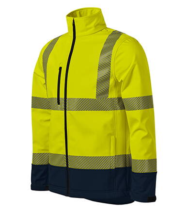 HV Drop - Softshellová bunda unisex (fluorescenčná žltá)