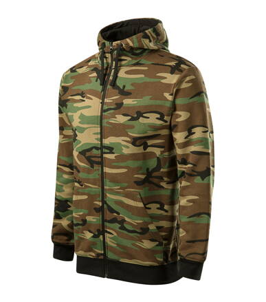 Camo Zipper - Mikina pánska (camouflage brown)