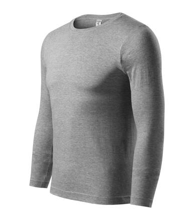 Progress LS - Tričko unisex (tmavosivý melír)