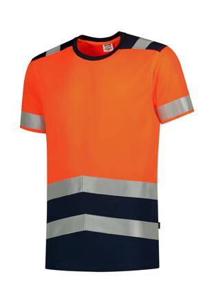 T-Shirt High Vis Bicolor - Tričko pánske (fluorescenčná oranžová)