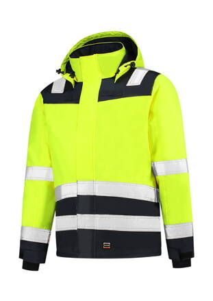 Midi Parka High Vis Bicolor - Pracovná bunda pánska (fluorescenčná žltá)