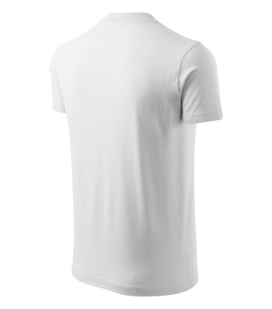 V-neck - Tričko unisex (biela)