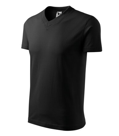 V-neck - Tričko unisex (čierna)