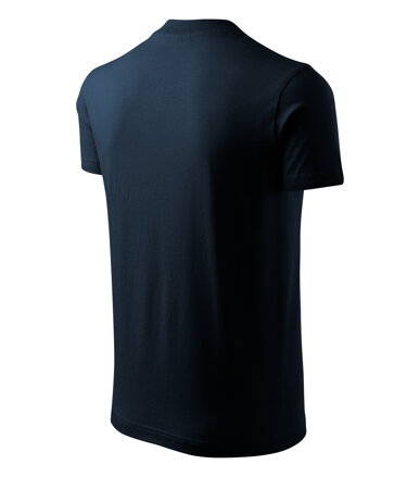 V-neck - Tričko unisex (tmavomodrá)