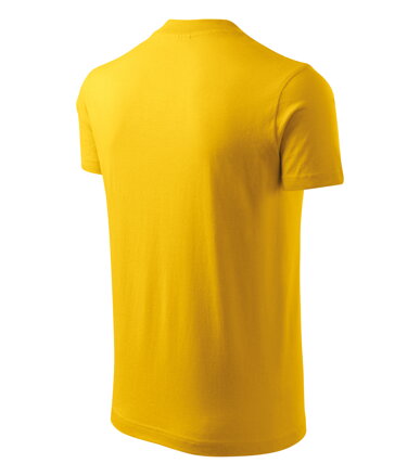 V-neck - Tričko unisex (žltá)