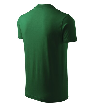 V-neck - Tričko unisex (fľaškovozelená)