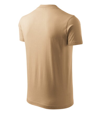 V-neck - Tričko unisex (piesková)