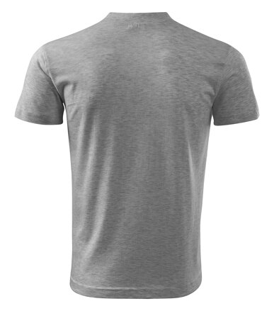 V-neck - Tričko unisex (tmavosivý melír)