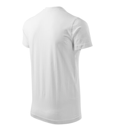 Heavy V-neck - Tričko unisex (biela)