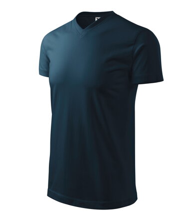 Heavy V-neck - Tričko unisex (tmavomodrá)