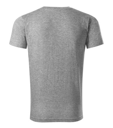 Heavy V-neck - Tričko unisex (tmavosivý melír)