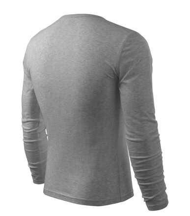 Fit-T LS - Tričko pánske (tmavosivý melír)