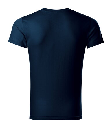 Slim Fit V-neck - Tričko pánske (tmavomodrá)